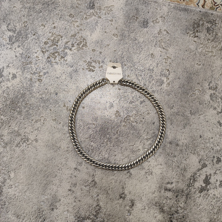 گردنبند کارتیر استیل رنگ ثابت silver