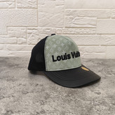 کلاه بیسبالی گل دوزی طرح Louis Vuitton رنگ سبز روشن