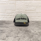 کلاه بیسبالی گل دوزی طرح Louis Vuitton رنگ سبز روشن