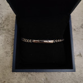 دستبند استیل رنگ ثابت قفل مگنتی رنگ silver