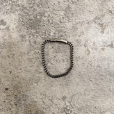 دستبند استیل رنگ ثابت قفل مگنتی رنگ silver