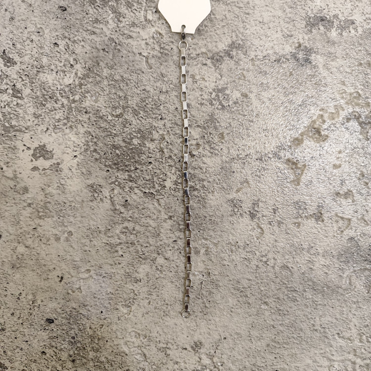 دستبند استیل طرح آجری رنگ silver