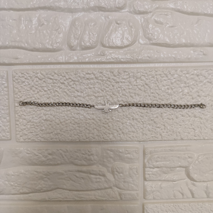 دستبند استیل طرح فروهر رنگ silver