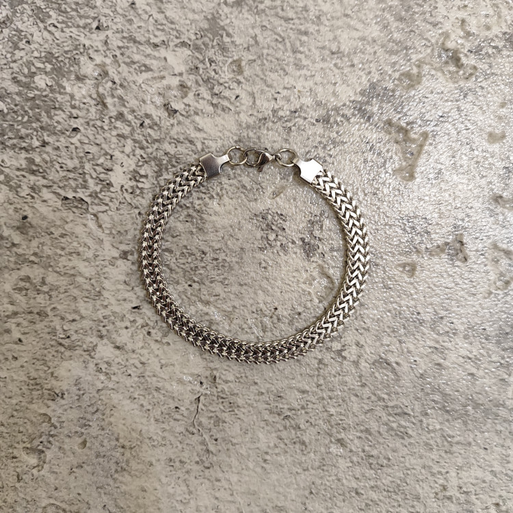 دستبند استیل رنگ ثابت رنگ silver