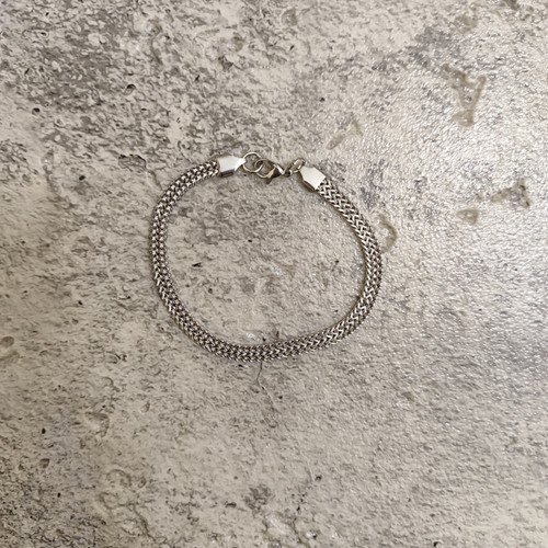 دستبند استیل رنگ ثابت رنگ silver