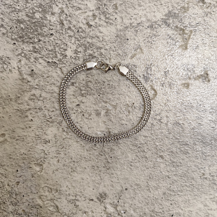 دستبند استیل رنگ ثابت رنگ silver
