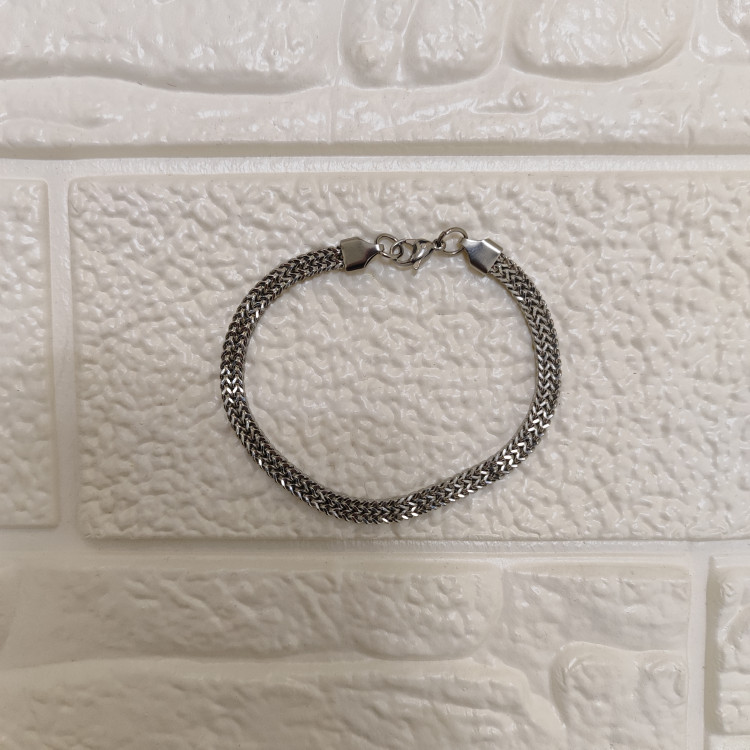 دستبند استیل رنگ ثابت رنگ silver