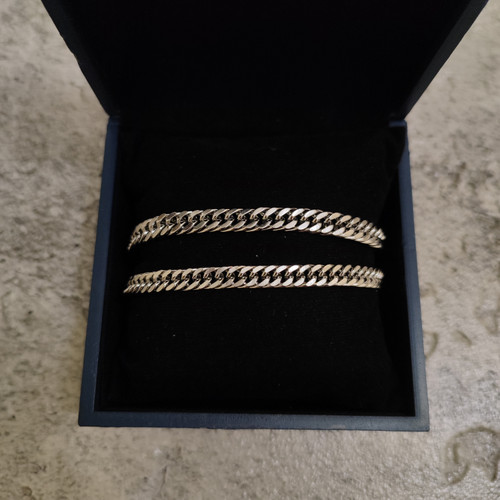 ست دستبند و گردنبند کارتیر استیل رنگ silver