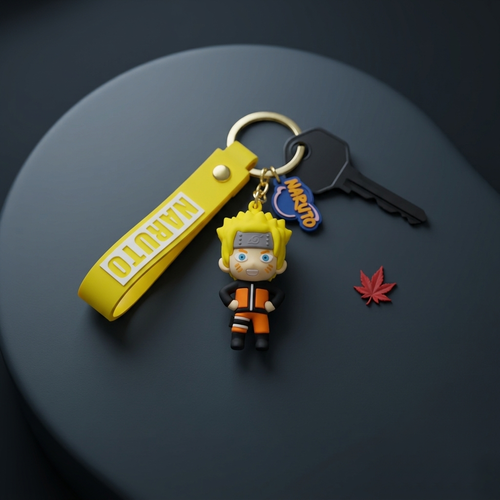 جاکلیدی سیلیکونی اورجینال انیمه Naruto رنگ زرد